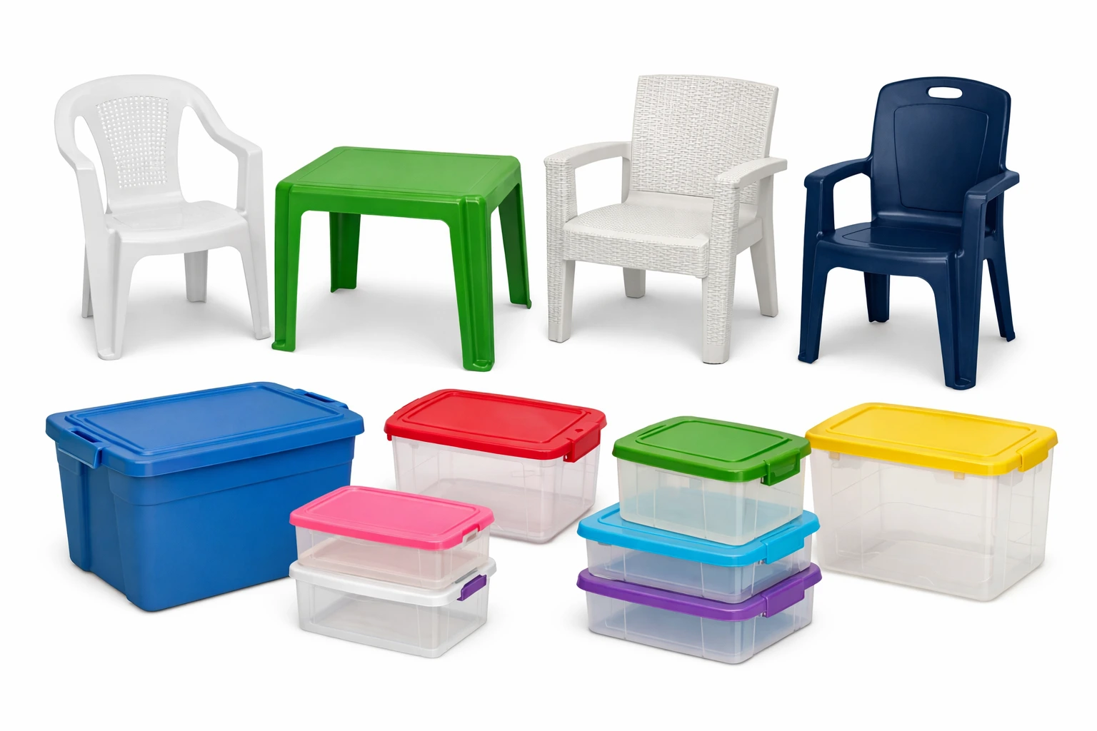 Muebles y artículos plásticos para el hogar